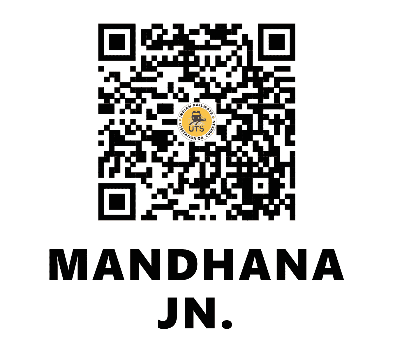 UTS QR Code for MANDHANA JN. - MDA (NE - UTTAR PRADESH)
